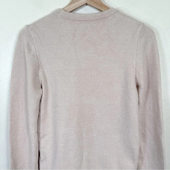 Heartloom Crew Neck  Tie Waist Sweater Beige Color - Picture 14 of 16